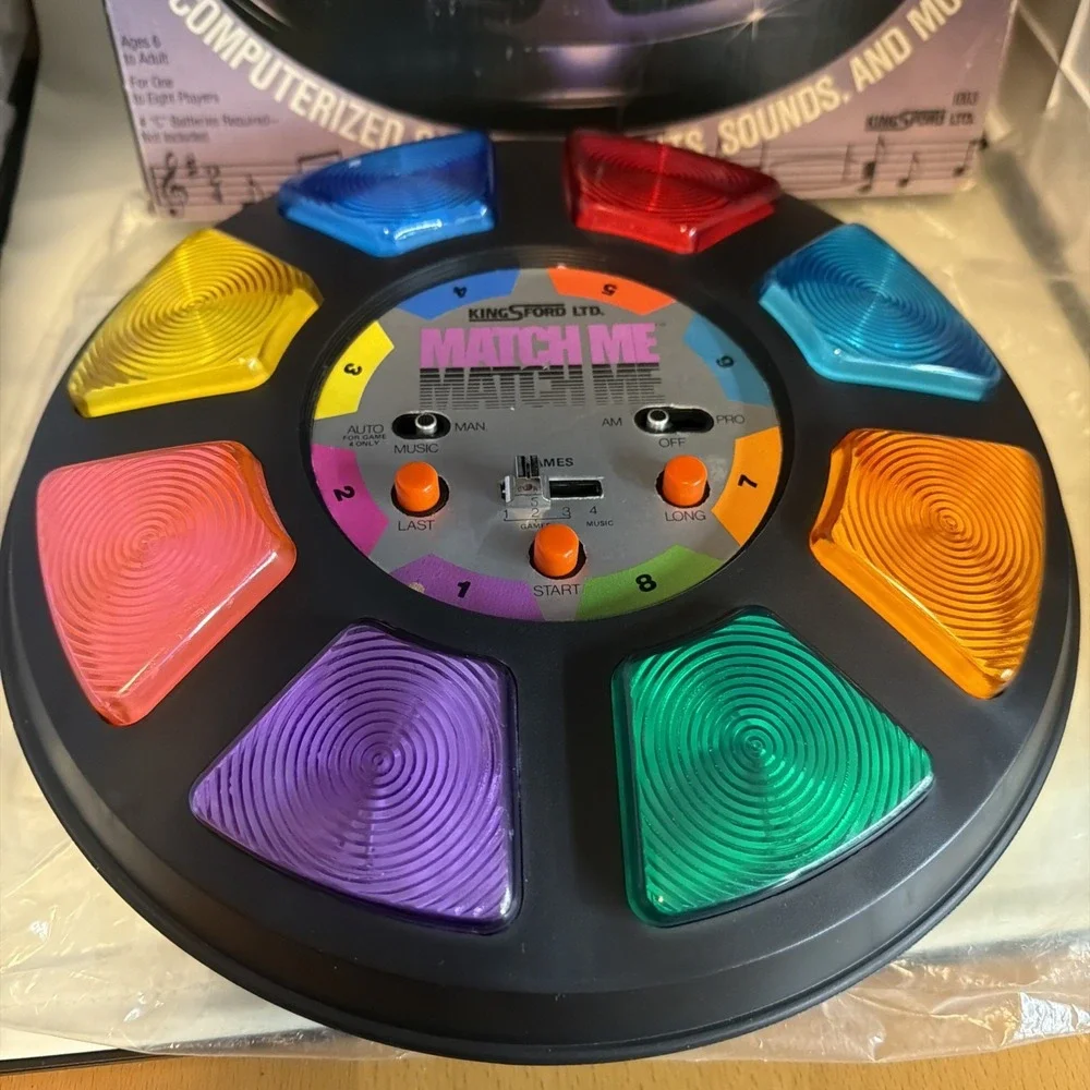 1979 Kingsford Match Me Computerized Game of Lights Sounds & Music w/ Box WORKS